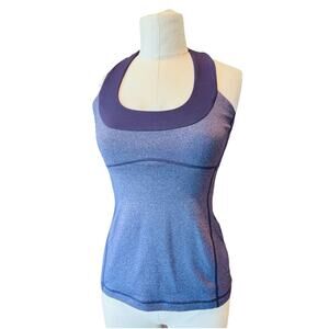 Lululemon Athletica Women's Scoop Neck Racerback Tank Top Purple Size 6